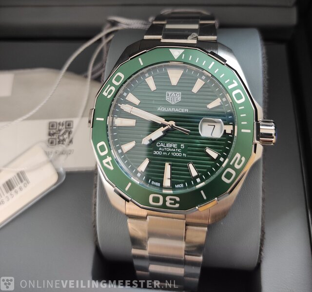 Watch Tag Heuer Aquaracer WAY201S.BA0927 green year 2021