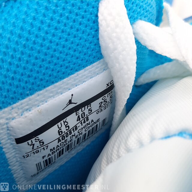 Off white jordan 1 size tag online